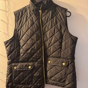 Black Quilted Vest